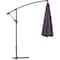 Global Industrial Cantilever Umbrella w/ Crank, Tilt & Cross Brace, Olefin Fabric, 10'W, Navy 436972NV - alternate 5